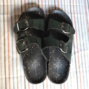 Adjustable Footbed Sandals with Buckles